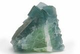 Cubic, Blue-Green Fluorite Crystal Cluster with Phantoms - China #217450-2